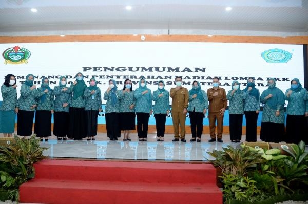 Pengumuman Pemenang Lomba TP PKK Sumut, Nawal Minta TP PKK Daerah Tingkatkan Kinerja di 2021